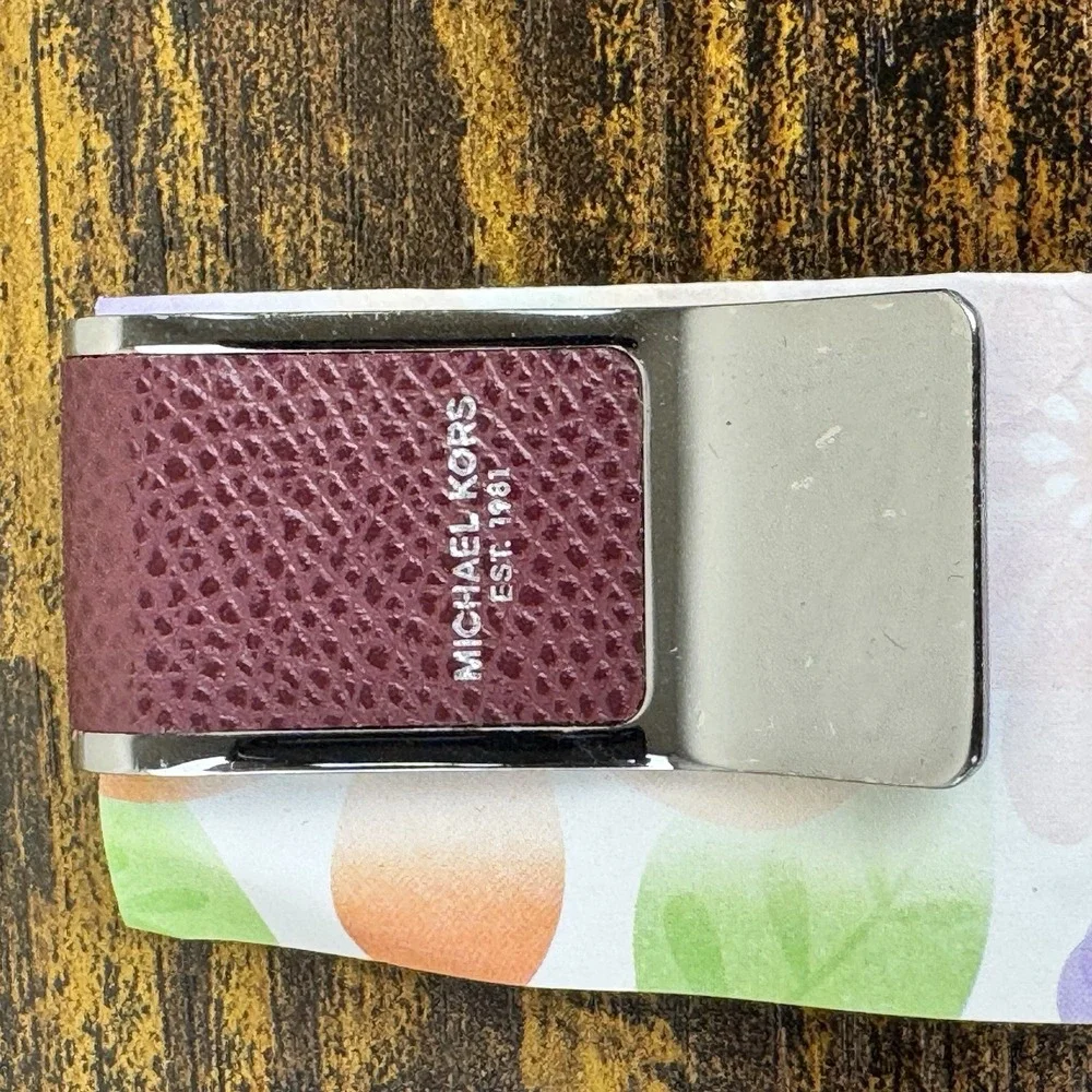 Michael Kors‎ Leather Inlay Money Clips- HARD TO FIND